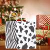NOLITOY 24pcs Monochrome Animal Print Paper Packaging Bags with Handles for Party Favors, Candy, Snacks, and Baking Bread Wrapping view 4