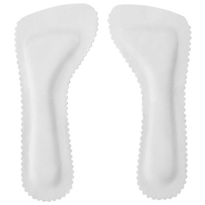 SKISUNO High Heel Insoles for Women 1 Pair Sweat Absorbing Cushioned Shoe Pads Anti-Slip Leather Inserts Summer Sandals Foot Care Comfort Insoles