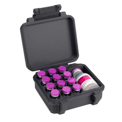 3ml and 30ml Vial Case for Peptide Vials and Reconstitution Solution | Temperature Regulating Fridge and Freezer Safe Case