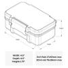 3ml and 30ml Vial Case for Peptide Vials and Reconstitution Solution | Temperature Regulating Fridge and Freezer Safe Case view 3