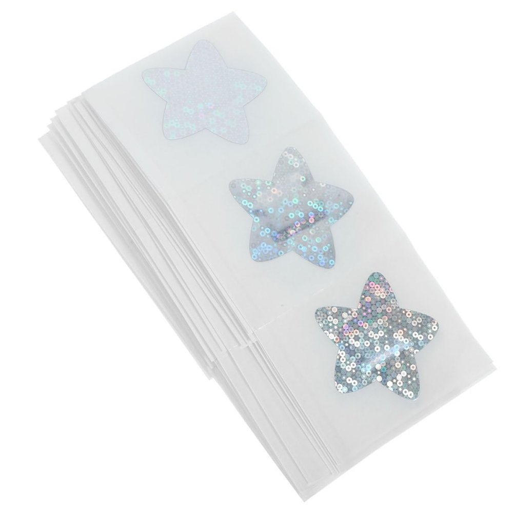 Abaodam Star Shaped Glitter Adhesive Bandages 20pcs Waterproof Bandages 46x46mm Fun Cartoon Pasties for Wound Care and Finger Joint Protection Random Color