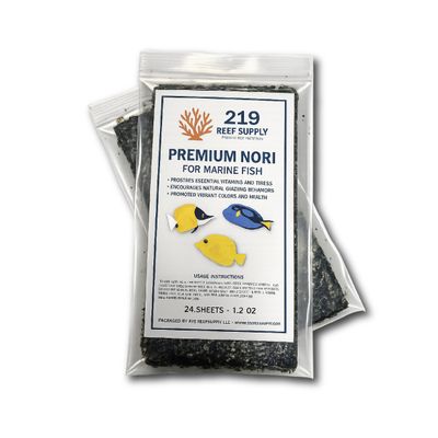 219 Reef Supply Premium Green Nori (24 Sheets 1.2oz)