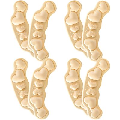 DINHEAROM 4 Pairs Heel Cushion Inserts for Women Comfortable Heel Protectors 4cm Thick Pads Anti-Slip and Boots Shoe Size Adjusters for Foot Relief