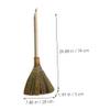 CATIEBYE Hand-Woven Detachable Straw Broom 74cm Household Cleaning Broom Portable Whisk for Farmhouse and Indoor Sweeping view 2