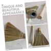 CATIEBYE Hand-Woven Detachable Straw Broom 74cm Household Cleaning Broom Portable Whisk for Farmhouse and Indoor Sweeping view 3