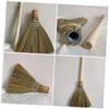 CATIEBYE Hand-Woven Detachable Straw Broom 74cm Household Cleaning Broom Portable Whisk for Farmhouse and Indoor Sweeping view 4