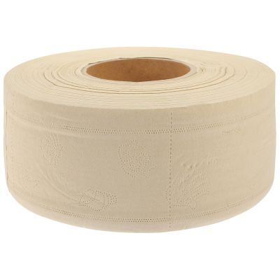 Healvian Large Roll Toilet Paper Household Jumbo Toilet Tissue 21x9cm Natural Color for Home Office Workshop Use