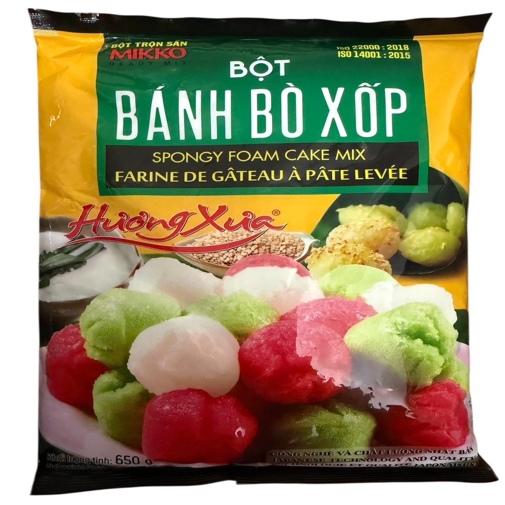 Mikko Ready Mix Spongy Foam Cake - Bot Banh Bo Xop Huong Xua 22.93 oz (650g)