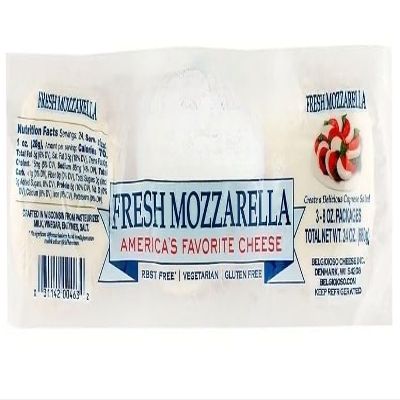 Fresh Mozzarella Cheese is a delicate, mild-flavored mozzarella with a soft smooth texture and white porcelain appearance. Easily sliced or cubed, it's perfect for use in sandwiches, fresh salads or pasta dishes. [ 24 oz , 1.5 lb ]