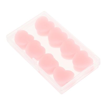 VALICLUD 8 Pcs Heart-Shaped Pink Silicone for Adults, Noise-reducing, Waterproof Swimming, Comfortable Moldable Airplane and Musician Ear Protection