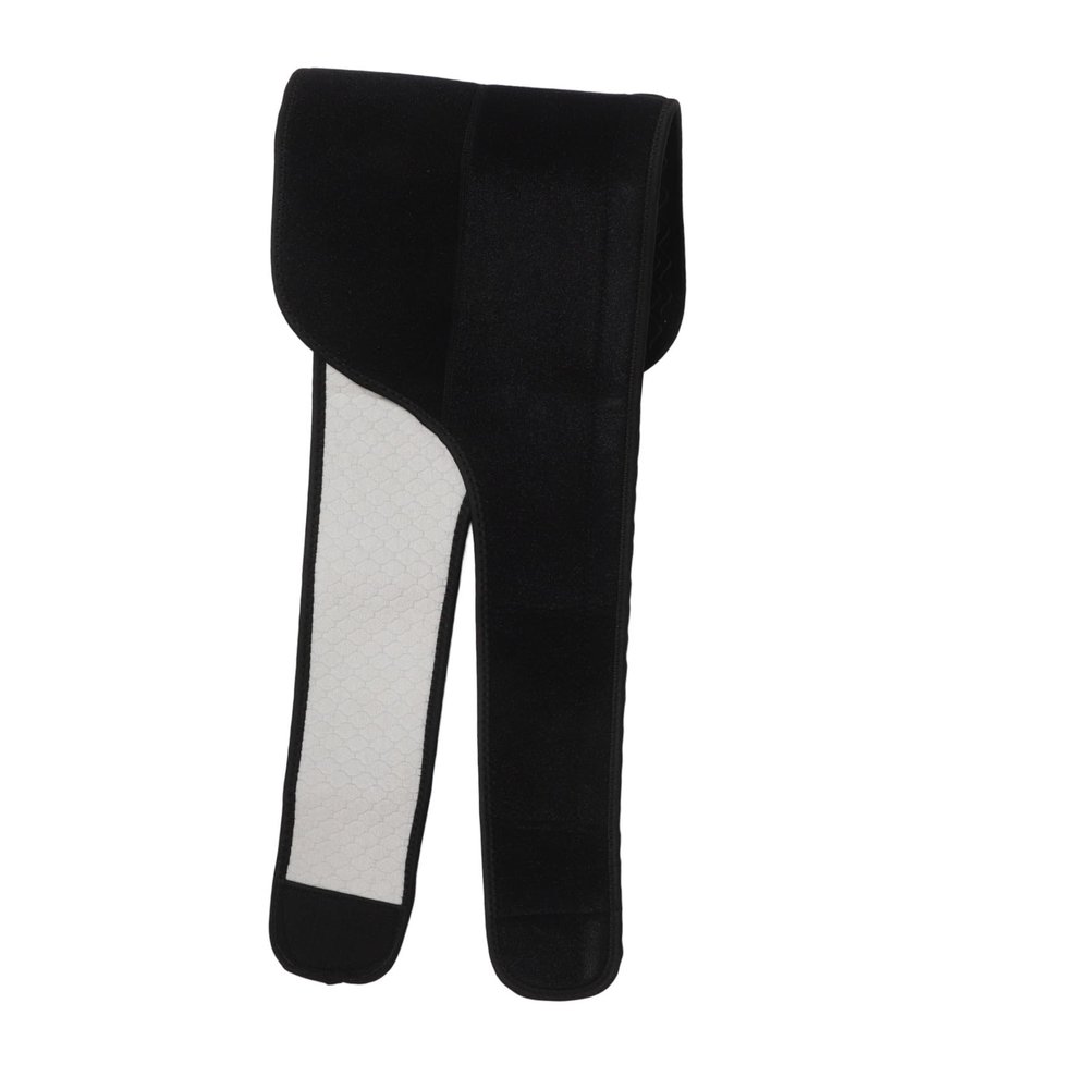 BRIGHTFUFU Adjustable Basketball Thigh Wrap Groin Strain Support, Breathable Thigh Protective Brace for Outdoor Training and Daily Use, Large Size for 140-200 Lbs
