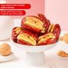 688g (24.3oz) Date with Walnut Gift Box, Individually Wrapped Dried Fruit Snacks, Plump Dates Coated Walnuts, Dual Nutrition, Ready-to-Eat, Portable Healthy Snacks for Daily & Gifting view 2
