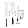 SEWACC 4pcs Long Handle Bottle Cleaning Brushes, Stainless Steel Cup Scrubbers with White Bristles for Glass Cups, Mugs, and Water Bottles, Kitchen Cleaning Tools for Home and Travel view 2