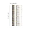 Balacoo 100pcs Disposable Gold Foil Paper Straws Party Drinking Straws Biodegradable Long Paper for Birthday Wedding Holiday Decorations view 2
