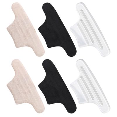 COHEALI 3 Pairs Wear-Resistant Heel Cushions Soft Fabric Pads for High Heels Comfortable Protectors and Grips for Womens Shoes