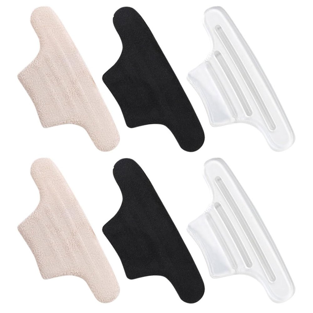 COHEALI 3 Pairs Wear-Resistant Heel Cushions Soft Fabric Pads for High Heels Comfortable Protectors and Grips for Womens Shoes