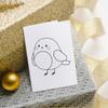 Azeeda 4 x 'Cute Robin Outline' Gift Tags/Labels (GI00128488) view 3