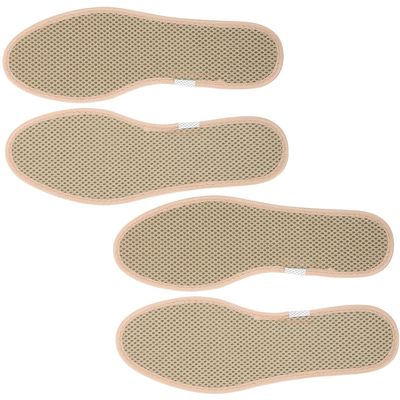 MOBUTOFU Charcoal Shoe Inserts for Men, 2 Pairs Breathable Insoles, Odor-Resistant Thickened Sweat-Absorbing Pads for Sports and Military Training Shoes, Size 41