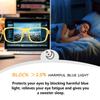 Eyekepper Blue Light Reading Glasses Men Women 4.0, Large Design Green view 2