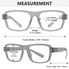 Eyekepper Blue Light Reading Glasses Men Women 4.0, Large Design Green view 3