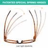 Eyekepper Blue Light Reading Glasses Men Women 4.0, Large Design Green view 4