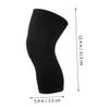 BELLIFFY Athletic Knee Brace Compression Sleeve for Men, Knitted Sports Pad, Fitness Support for Running and Outdoor Exercise, Black Xl, 1 Pair view 2