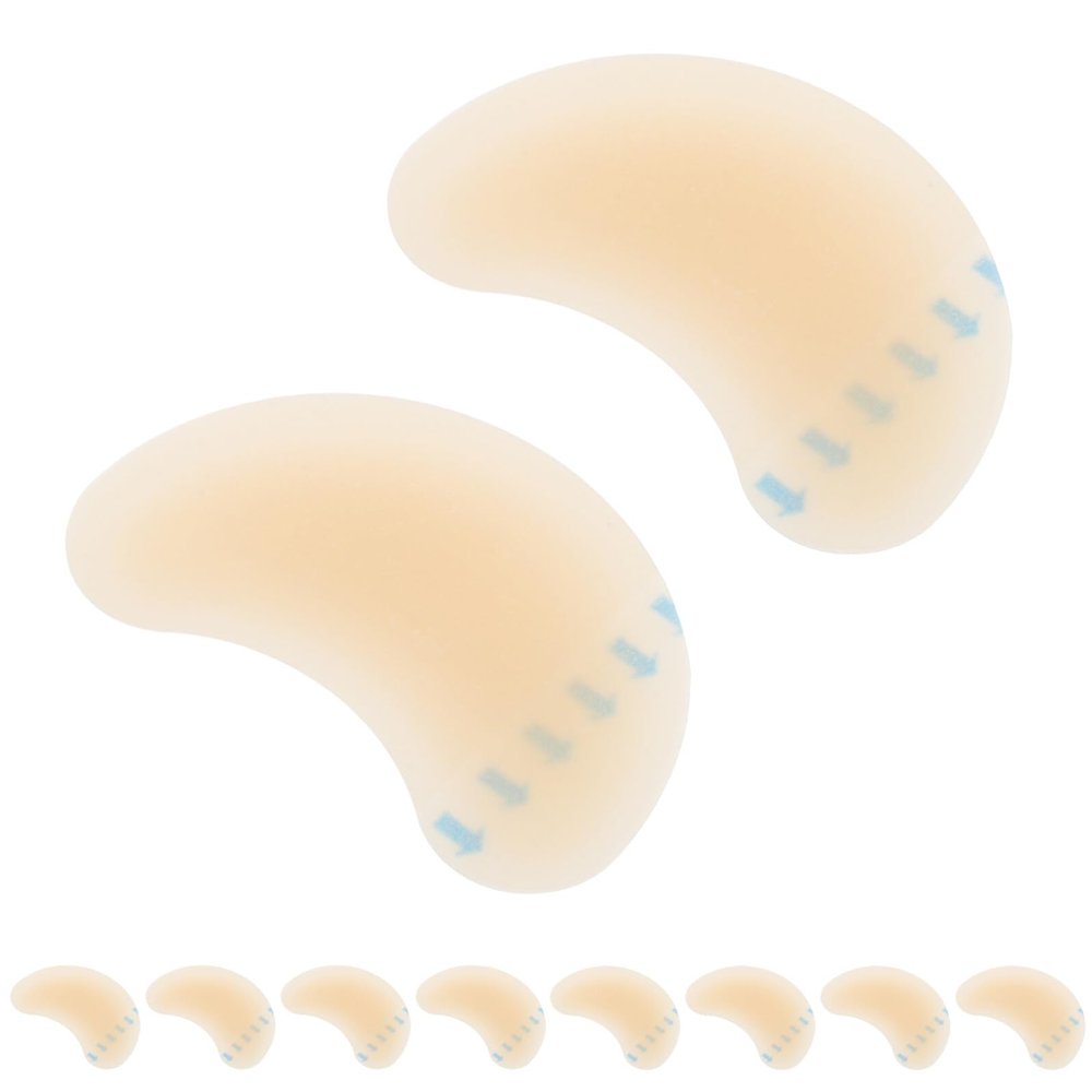 BCOATH 10 Pcs Anti-Foot Rubbing Heel Sole Protectors High Heel with Strong Adhesive Invisible Anti-wear Shoe Sole Anti-Slip Stickers for Womens Shoes