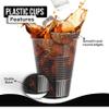 Party Solids 18 Oz Emerald Green Plastic Cups For Party Supplies 100 Pack | Emerald Green Disposable Cups Plastic | Disposable Drinkware For Parties, Events & Everyday view 2