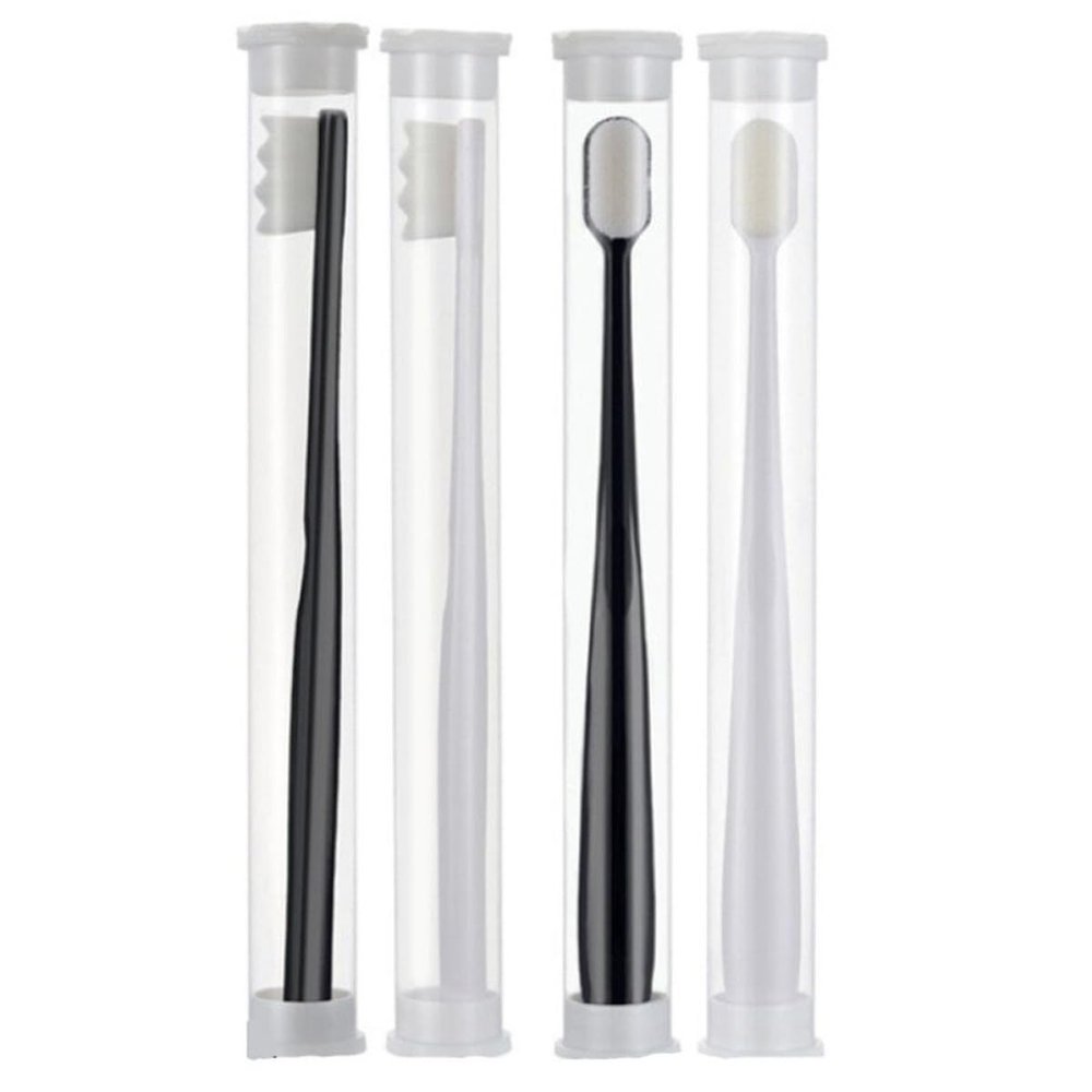 CIMAXIC Ultra Soft Bristles Toothbrush Set 4pcs with Microfine Soft Heads, Household Oral Care Tool for Adults, Portable Manual Teeth Cleaning Brush for Sensitive Gums and Travel Use