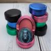 PocketVault Mystic Lunar Wolf Sigil Aluminum Pouch Tin for Women | Dual-Compartment Screw-Top Can, Purse-Ready Pocket Organizer, Compact & Stylish Everyday Carry Pink view 3