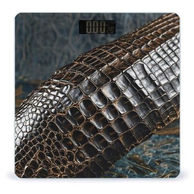 Alligator Skin Scale for Body Weight Digital Bathroom Scale Toughened Glass High Precision Scales for Body Weight with Large LCD Backlight Display Weight Scales