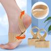 CLISPEED Elastic Silicone Ankle Brace Wrap Skin Tone Large Non-slip Ankle Support Sleeve Sports and Dance Foot Stabilizer for Women view 3