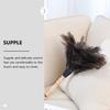 Anneome Long Handle Duster with Natural Ostrich Fibers, Gentle Dust Remover for Home and Car Interior Cleaning, Furniture Wiping Brush with Sturdy Wooden Handle, Single Pack view 3