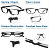 Eyekepper Blue Light Reading Glasses Men Women 3.75, Black Frame 2 Pack view 4