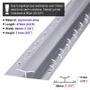 uhyOHF Floor Transition Strip Anti Skid Edge Trim Cover for Carpet to Carpet, Flooring Divider Bar Joining Strip, Metal Transition Threshold Strip for Same Height, Can Be C,Silver view 4