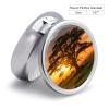 Sunrise on Big Tree Pill Box 3 Compartments Portable Pill Box for Purse Pocket Compact Mini Travel Pill Case Vitamin Organizer Pocket Pill Case Medicine Organizer view 2