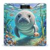 Cute Sea Animal Manatee Scale for Body Weight Digital Bathroom Scale Toughened Glass High Precision Scales for Body Weight with Large LCD Backlight Display Weight Scales view 1