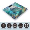 Cute Sea Animal Manatee Scale for Body Weight Digital Bathroom Scale Toughened Glass High Precision Scales for Body Weight with Large LCD Backlight Display Weight Scales view 3