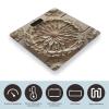 Wood Carving Texture Scale for Body Weight Digital Bathroom Scale Toughened Glass High Precision Scales for Body Weight with Large LCD Backlight Display Weight Scales view 3