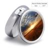 Field Sunrise Pill Box 3 Compartments Portable Pill Box for Purse Pocket Compact Mini Travel Pill Case Vitamin Organizer Pocket Pill Case Medicine Organizer view 2