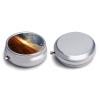 Field Sunrise Pill Box 3 Compartments Portable Pill Box for Purse Pocket Compact Mini Travel Pill Case Vitamin Organizer Pocket Pill Case Medicine Organizer view 3