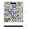 Purple Flower Style Scale for Body Weight Digital Bathroom Scale Toughened Glass High Precision Scales for Body Weight with Large LCD Backlight Display Weight Scales view 2