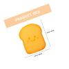 TOPPERFUN Thick Toast-Shaped Kitchen Sponge Pad, Dual-Sided Reusable Scrubber for Dish and Pan Cleaning, Cartoon Wood Pulp Material for Household Kitchen Use view 2
