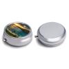Sunrise Over Hanauma Bay Oahu Hawaii Pill Box 3 Compartments Portable Pill Box for Purse Pocket Compact Mini Travel Pill Case Vitamin Organizer Pocket Pill Case Medicine Organizer view 3