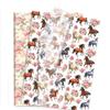 100sheets Pink Rose and Horse Tissue Paper Floral and Horse Pattern Gift Wrapping Tissue DIY Art Craft Wrap Paper for Birthday Wedding Baby Shower Party Decorations (2 Designs)