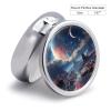 Galaxy Pill Box 3 Compartments Portable Pill Box for Purse Pocket Compact Mini Travel Pill Case Vitamin Organizer Pocket Pill Case Medicine Organizer view 2