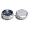 Galaxy Pill Box 3 Compartments Portable Pill Box for Purse Pocket Compact Mini Travel Pill Case Vitamin Organizer Pocket Pill Case Medicine Organizer view 3