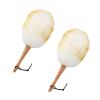 13.4-Inch Lambswool Duster, Pure Lambs Wool Duster with Wood Handle, Multifunction Home Office Furniture Car Cleaning Tool, 2 Pack view 1