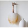 13.4-Inch Lambswool Duster, Pure Lambs Wool Duster with Wood Handle, Multifunction Home Office Furniture Car Cleaning Tool, 2 Pack view 3