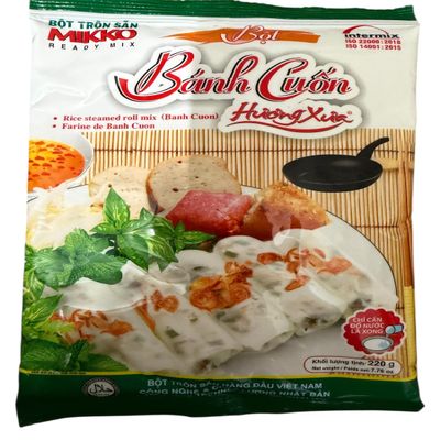 Mikko Ready Mix Flour For Rice Steamed Roll - Bot Banh Cuon Huong Xua 7.76 oz (220g)
